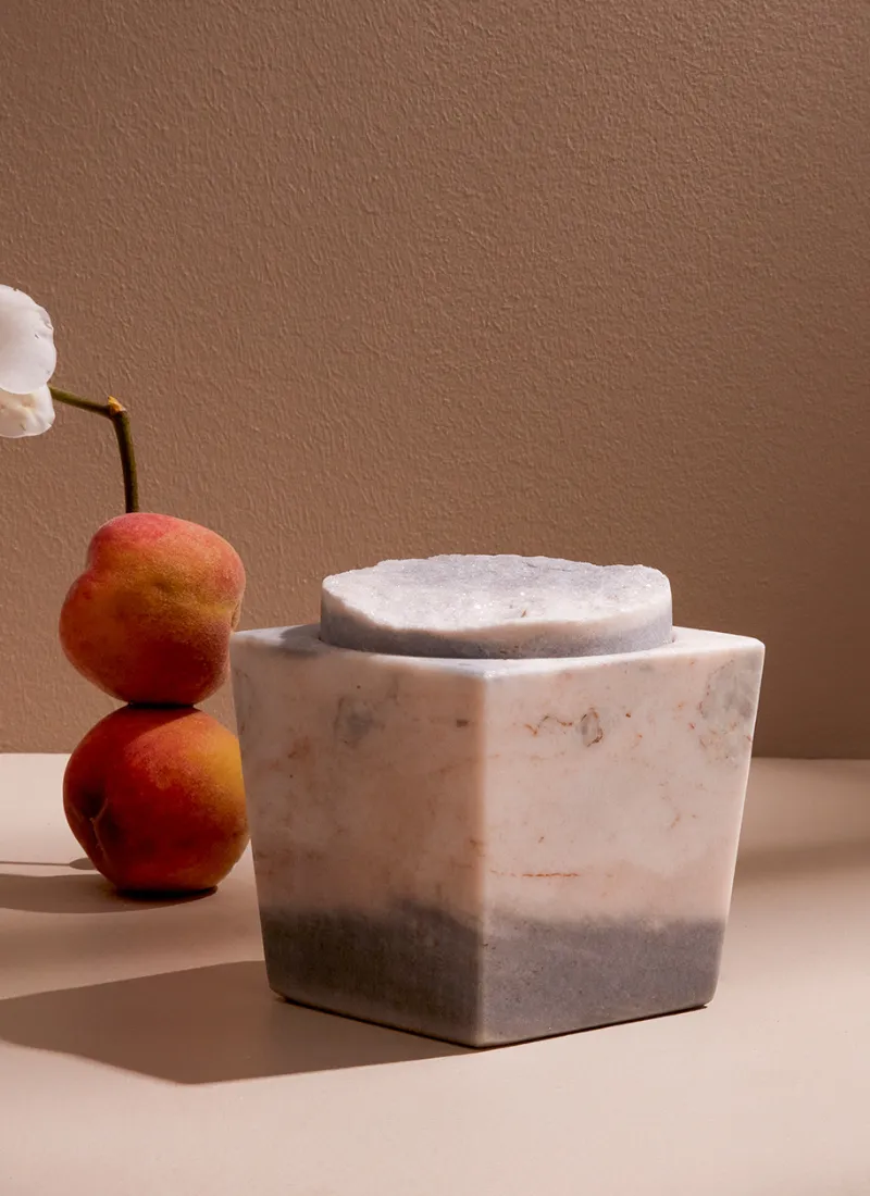 Vesta Palissandro Marble Candle