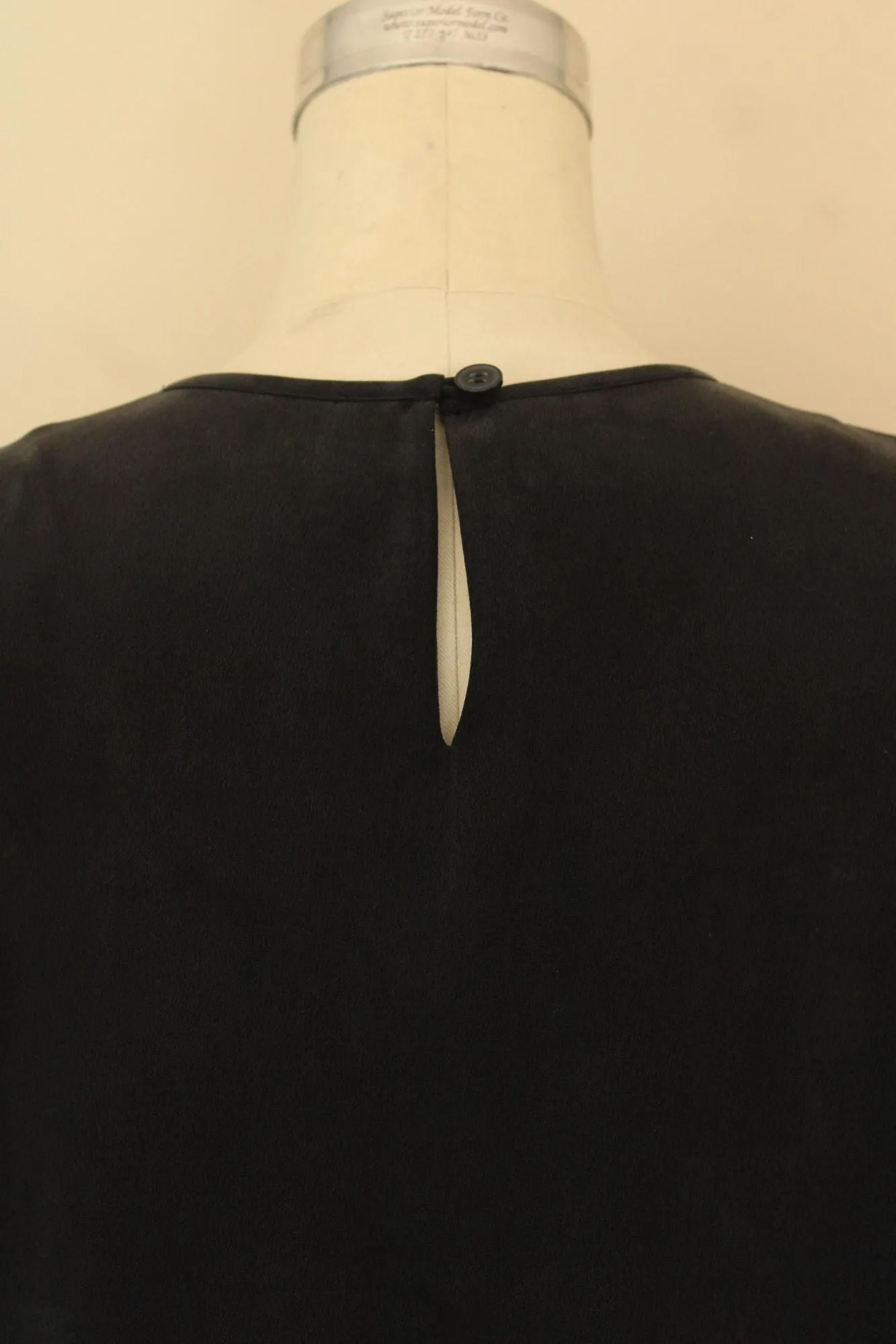 Vintage 1990s 2000 Chaus Navy Blue Silk Skirt and Blouse