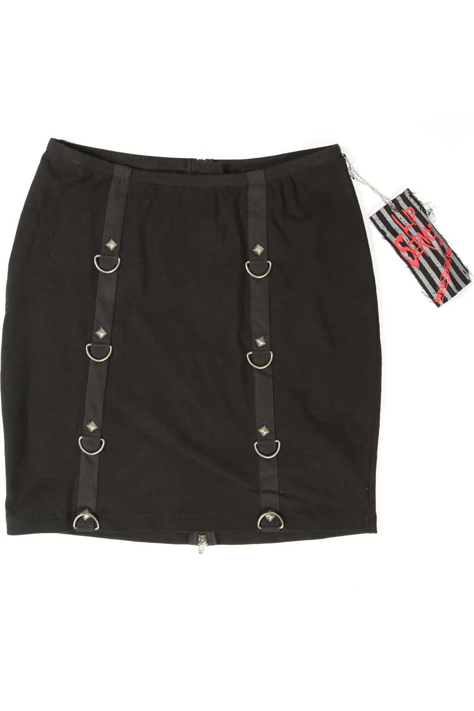 Vintage Batz & Bones Pencil Skirt